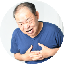 困った老人写真