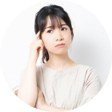困った女性写真